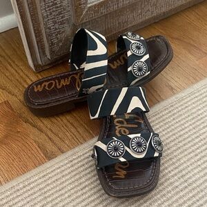 Sam Edelman Black and White Sandals